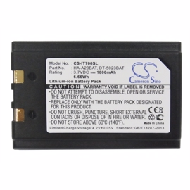 Scanner batteri til Xentissimo, Casio DT-950 3,7V 1800mah